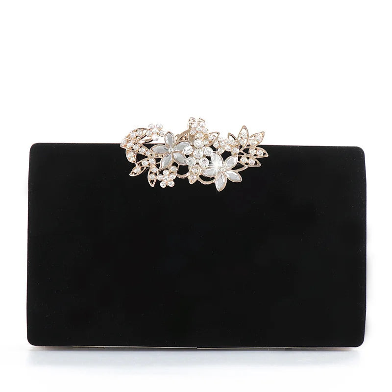 Flower Diamond Handbag Rhinestone Evening Bag GF4902