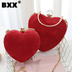 High Chain Solid Women's Handbag Evening Party Shoulder Bags