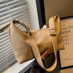 PU Leather Handbag Women's Large Capacity Shoulder Messenger Bag