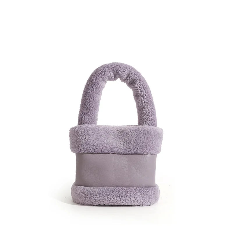 Women's Plush Wallet Bucket Bag 8P0289