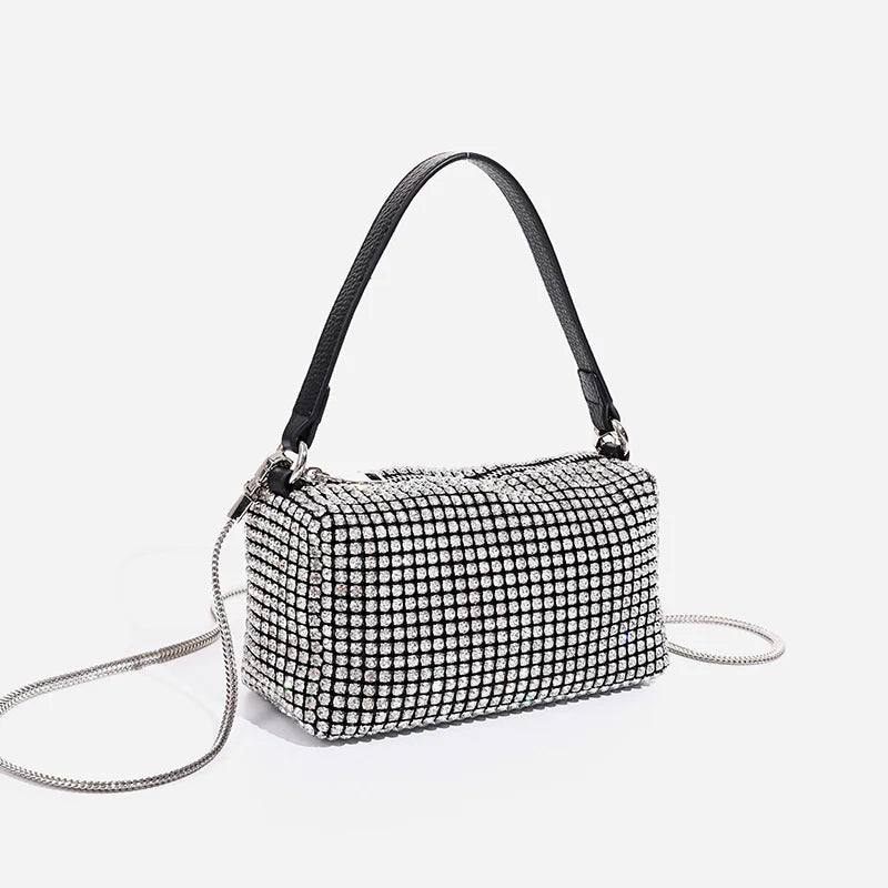 Rhinestone Handbag Women's Bright Diamond Shoulder Wallet Crossbody Bag