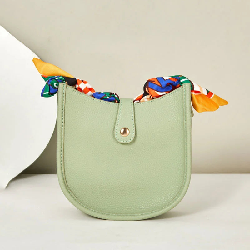 High Solid PU Leather Women's Handbags y2k Crossbody