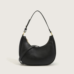 Solid PU Leather Shoulder Handbag for Women