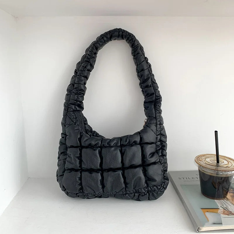 Underarm Shoulder Protable Bag Wallet Solid Handbag