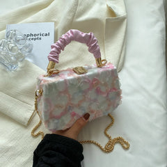 Patchwork High Chain Shoulder Women's Bag 8P0126