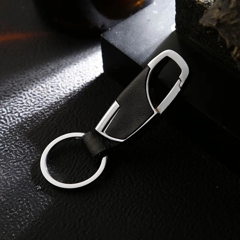 Metallic Leather Key Chain Holder Organizer for Men