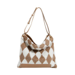 Plush Underarm Shoulder Bag for Women