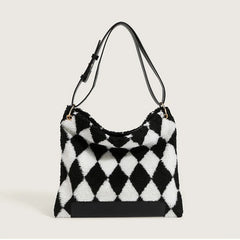 Plush Underarm Shoulder Bag for Women