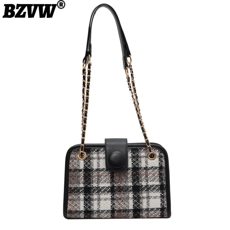 Vintage Gradient Weave Handbag Chain Shoulder Bag GF4690