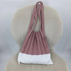 Pleated Large Capacity Women's Handbag