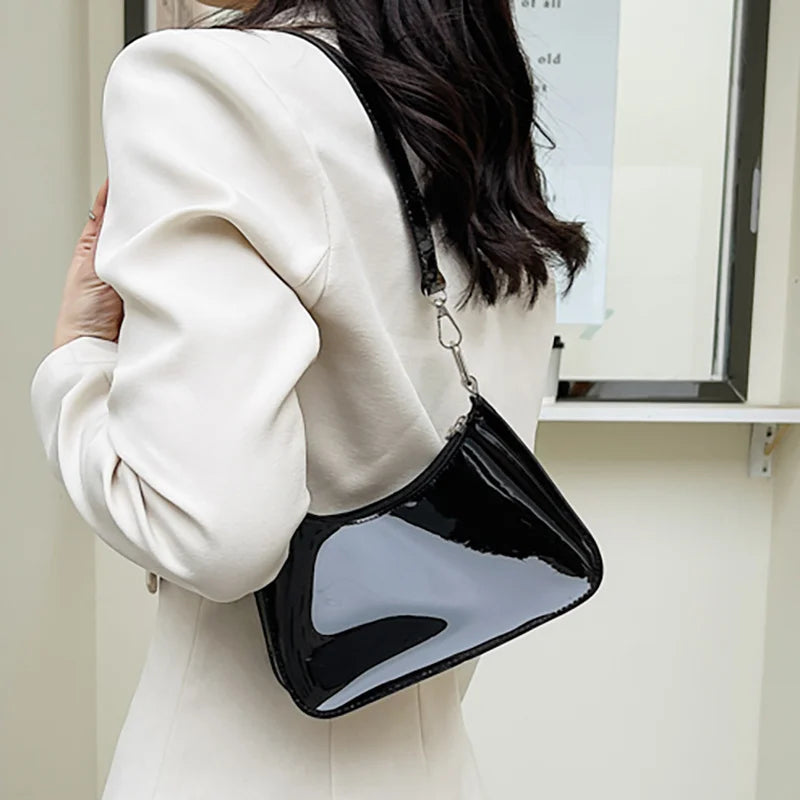Women's Transparent PVC Shoulder Bag Casual Purses Underarm Bag