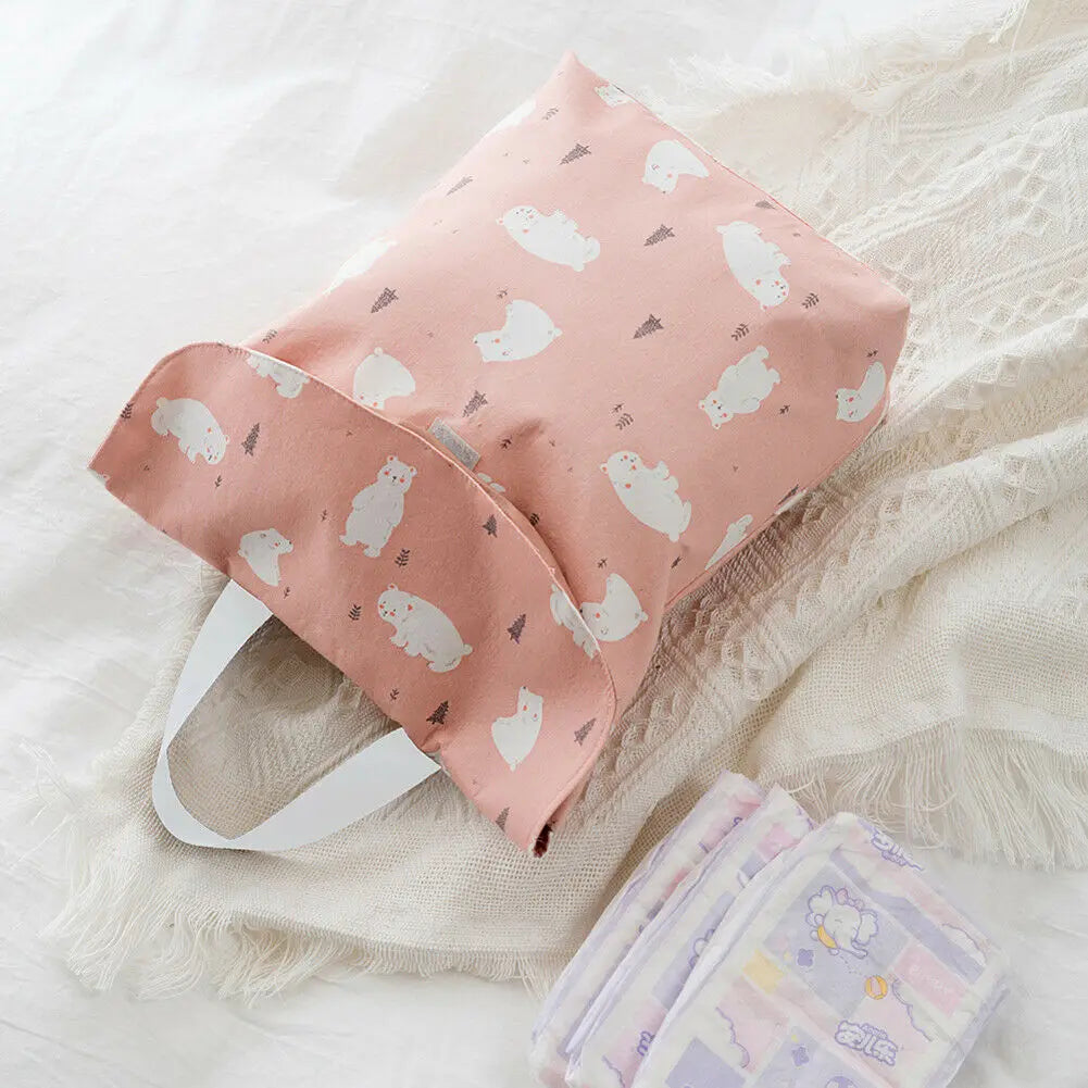 Baby Mini Waterproof Wet Dry Bag for Cloth Diaper Nappy Pouch