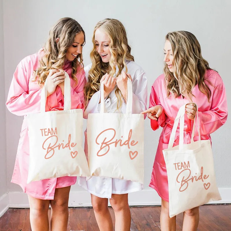 Team Bride Bachelorette Shoulder Bag Wedding Women Handbag