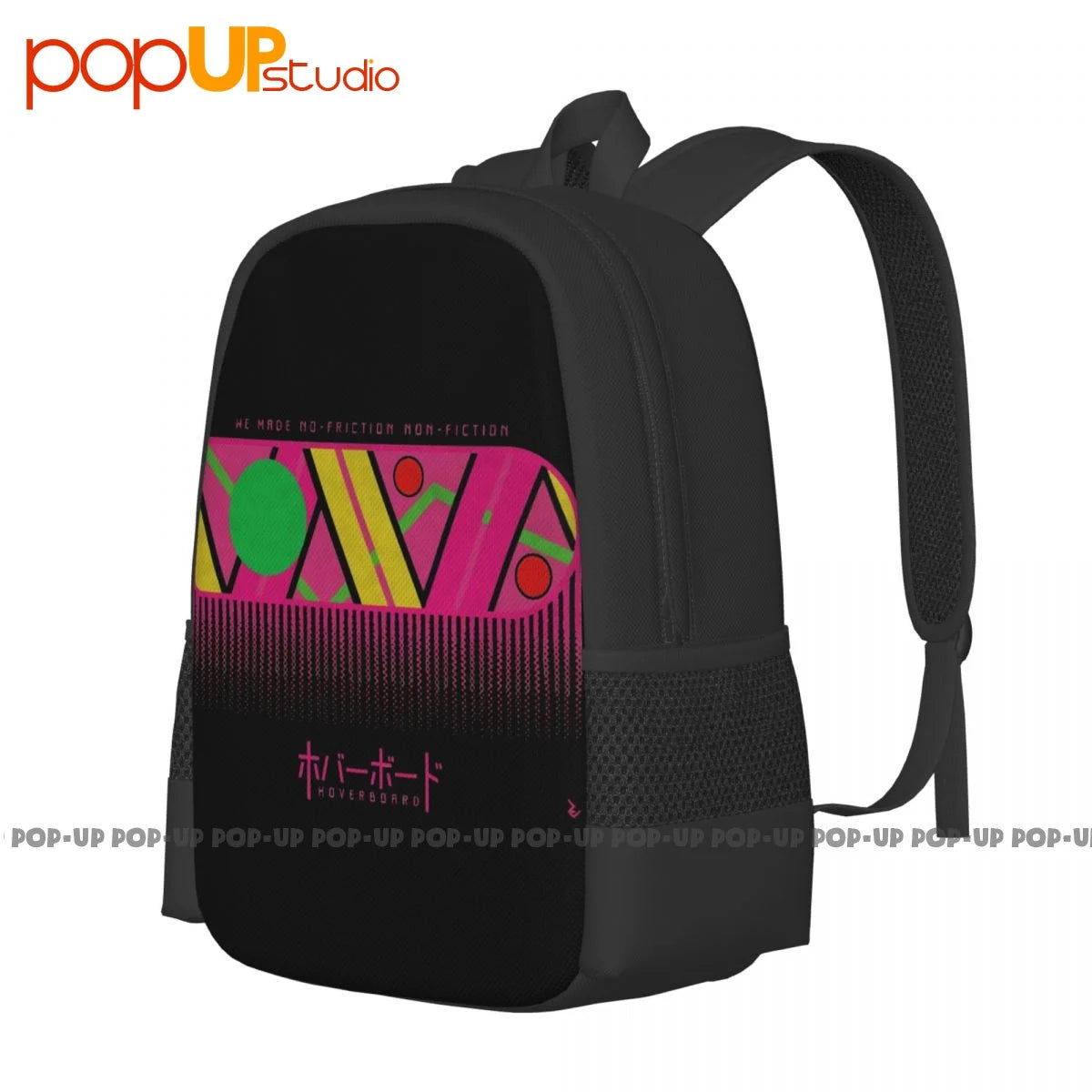BTTF Japanese Poster Backpack Large Capacity Schoolbag