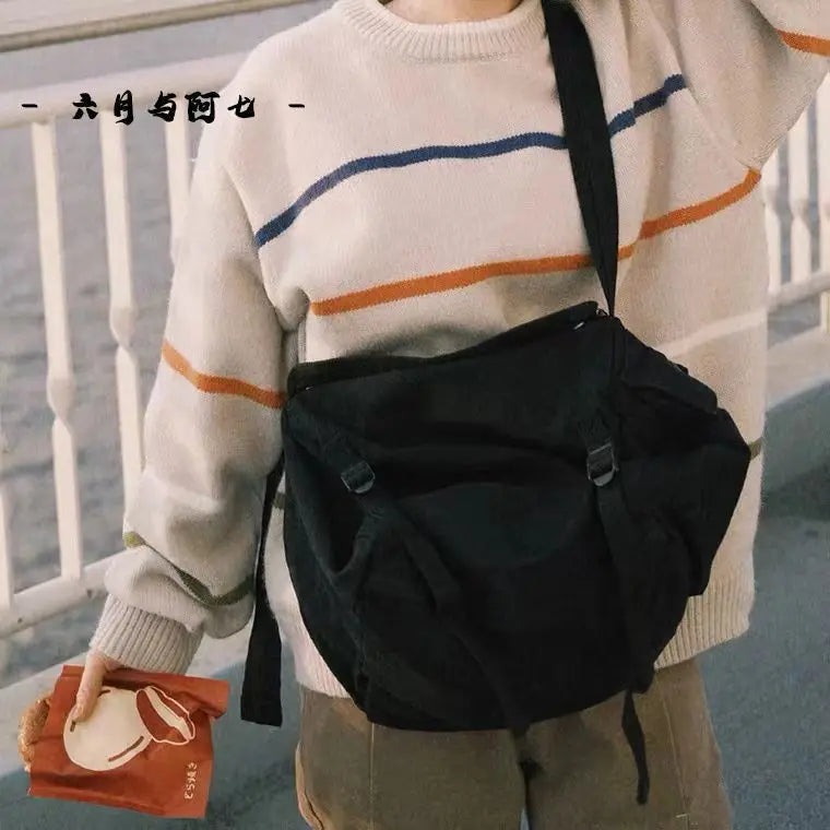 Unisex Vintage Backpack Women High-Capacity Softback Bookbag