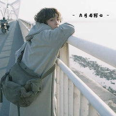 Unisex Vintage Backpack Women High-Capacity Softback Bookbag