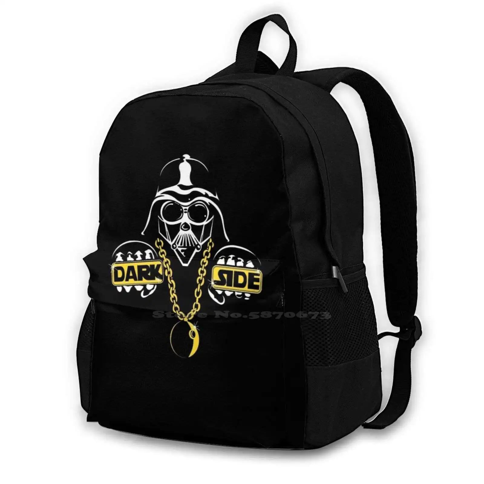 Dark Funny Darth Vader Backpack Student School Laptop Travel Bag