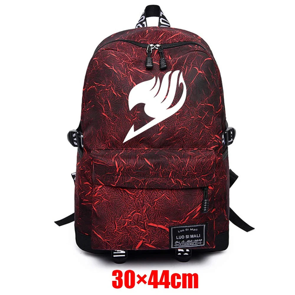 Anime Fairy Tail Unisex Schoolbag Teenager Packsack Laptop Bag