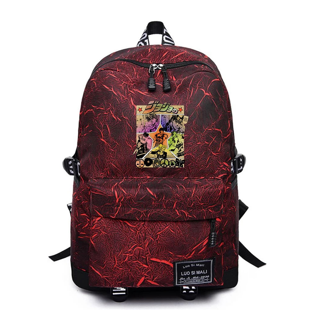 JoJo'S Bizarre Adventure Anime Backpack Unisex Schoolbag