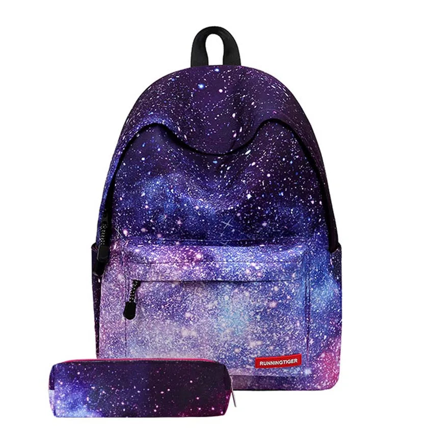Teen Girl Backpack Bag with Pencil Case Travel Hiking Rucksack Lightweight