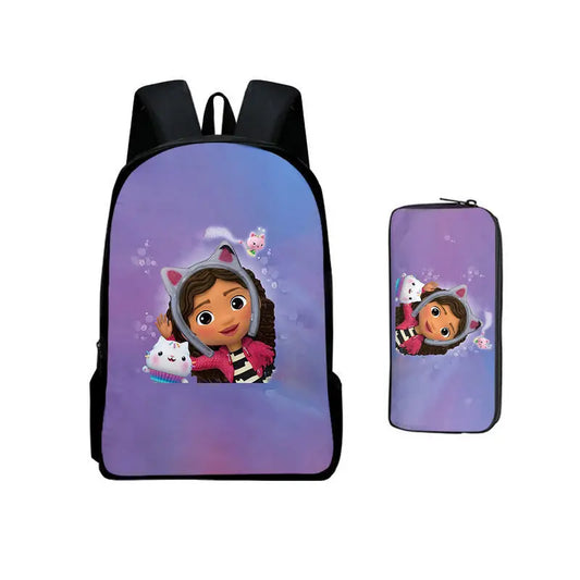 Backpack Boy Delicate Girl Pattern Cartoon Set