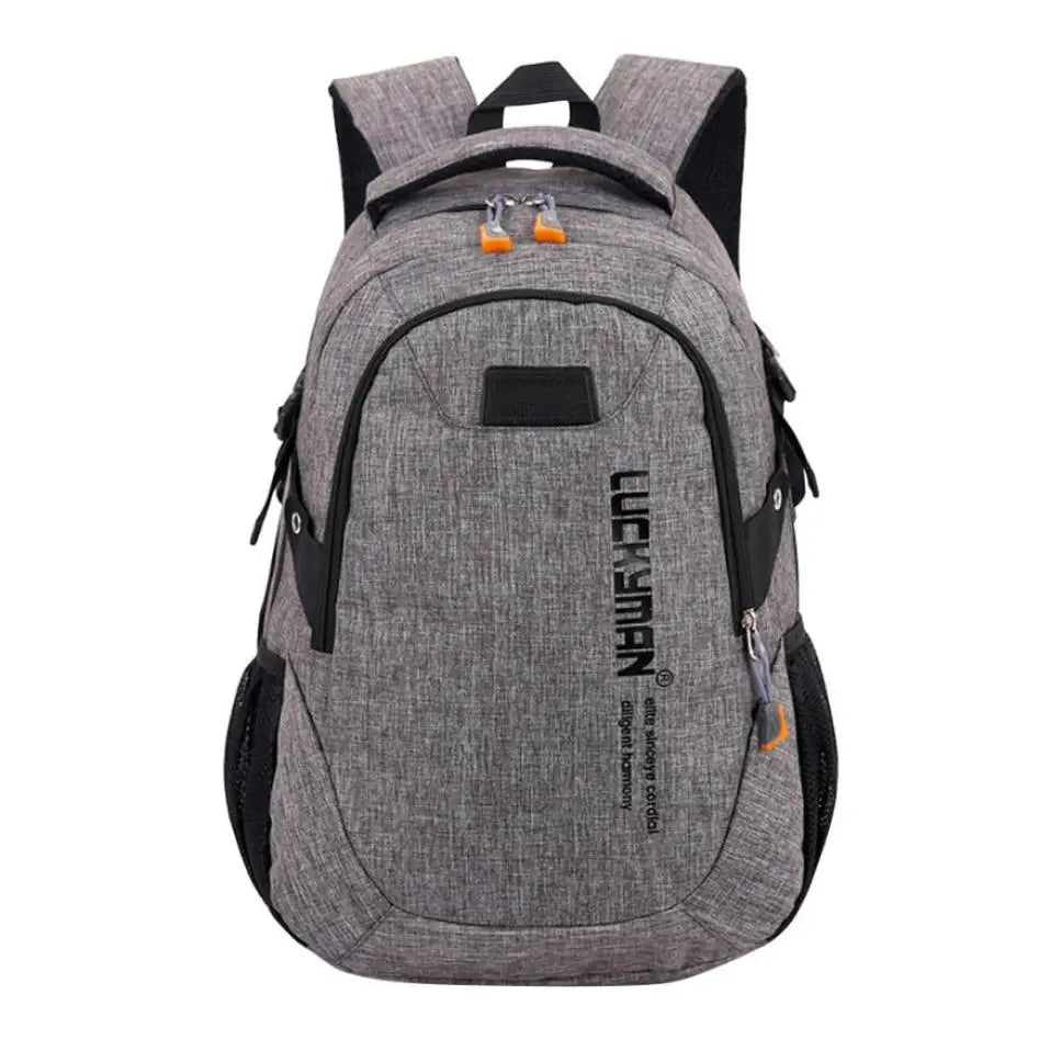 Canvas Travel Backpack Unisex Laptop Bag Student Rucksack Casual Daypack
