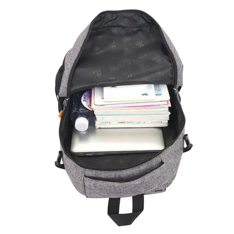 Canvas Travel Backpack Unisex Laptop Bag Student Rucksack Casual Daypack
