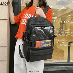 Clear School Bag Kids Teenager Laptop Women Girl Backpacks Transparent