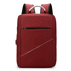 Waterproof Nylon Laptop Bag USB Charging Rucksack