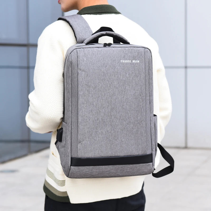 Men's Business Notebook Backpack USB Charging Waterproof Bag