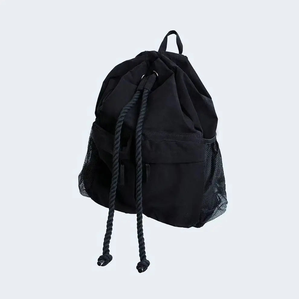Canvas Unisex Solid Softback Backpack High-Capacity Preppy Style