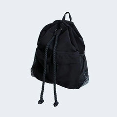 Canvas Unisex Solid Softback Backpack High-Capacity Preppy Style
