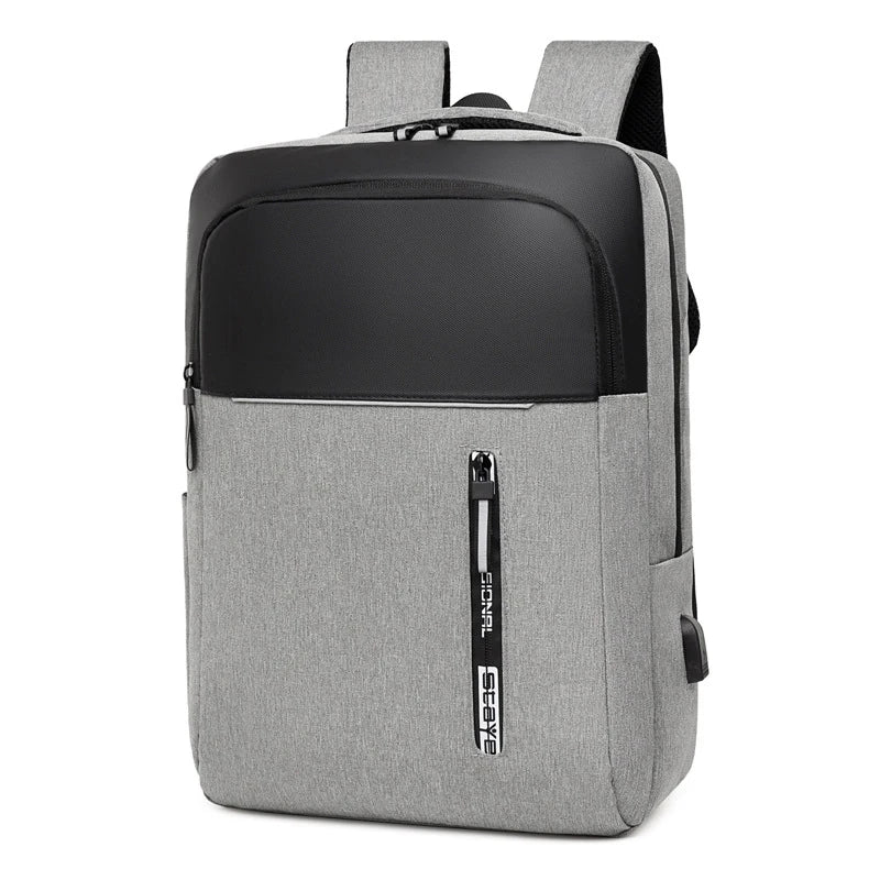 Waterproof Laptop Backpack with USB Charging Port, 15.6 Inch