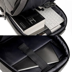 Waterproof Laptop Backpack with USB Charging Port, 15.6 Inch
