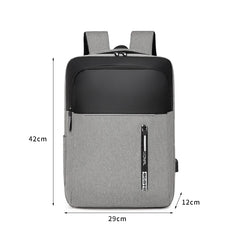 Waterproof Laptop Backpack with USB Charging Port, 15.6 Inch