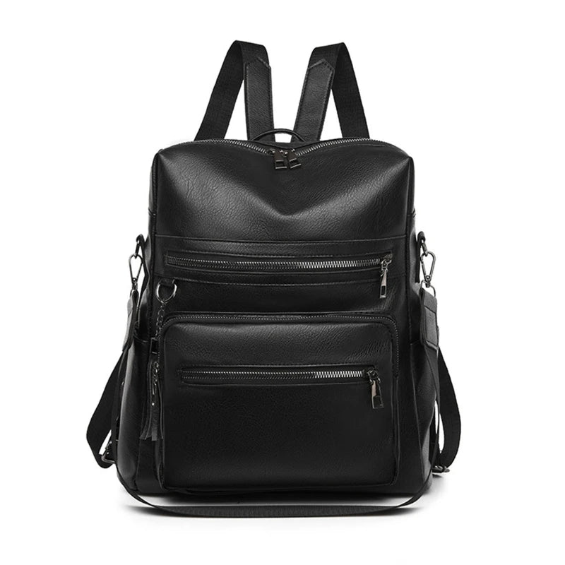 Backpack Purse for Women PU Leather School Bag Travel Large Daypack