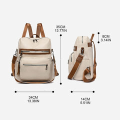 Backpack Purse for Women PU Leather School Bag Travel Large Daypack