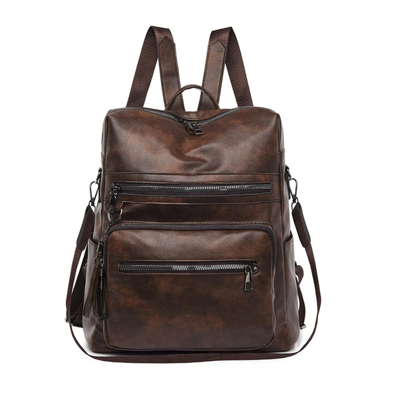 Backpack Purse for Women PU Leather School Bag Travel Large Daypack