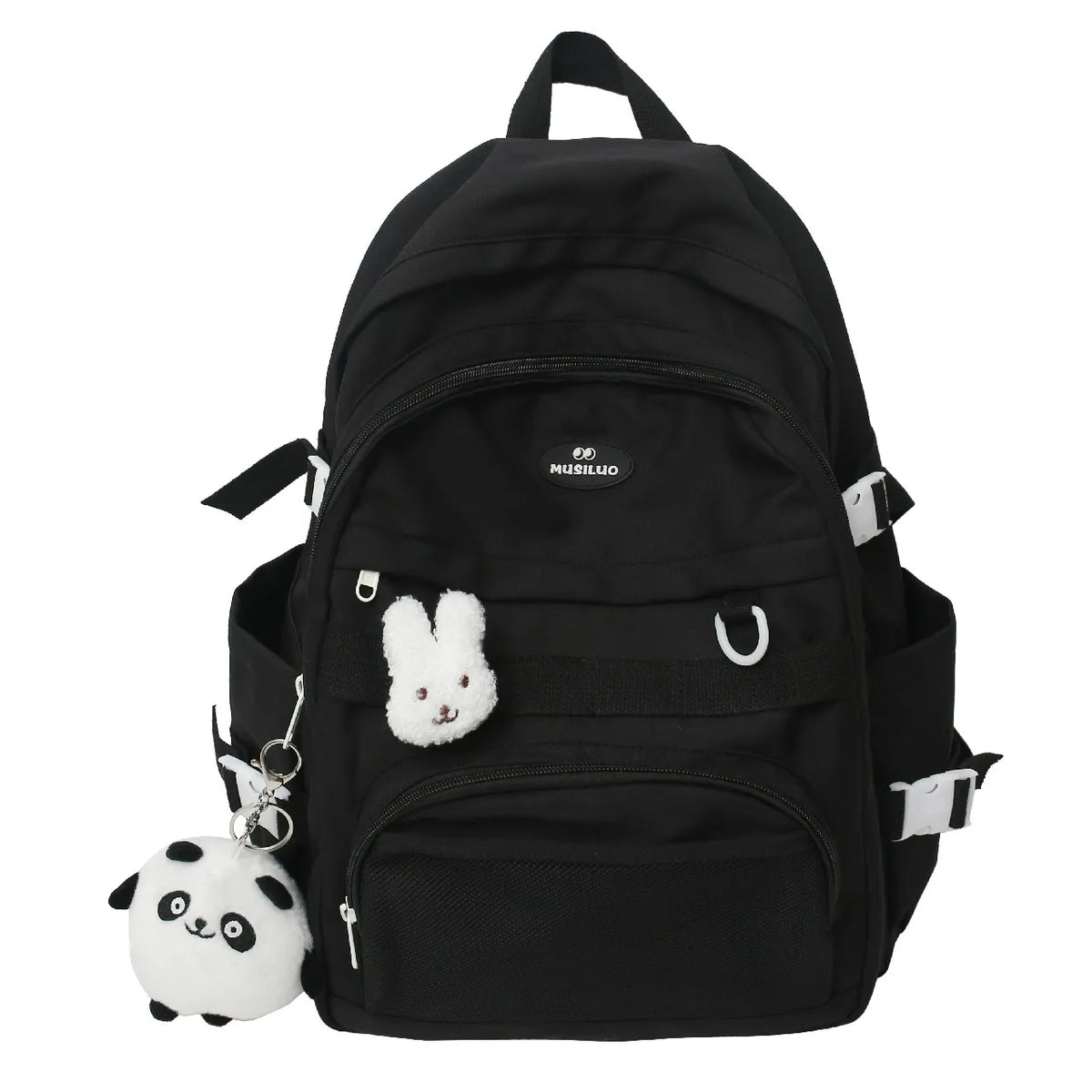 Waterproof Nylon School Bags For Teenager Girls Bookbag Lady Travel Backbags