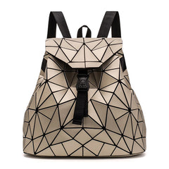 Silver School Beach Backpacks Hologram Back Pack for Women
