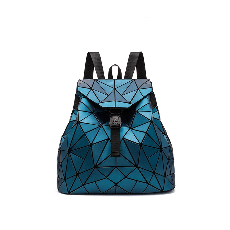 Silver School Beach Backpacks Hologram Back Pack for Women