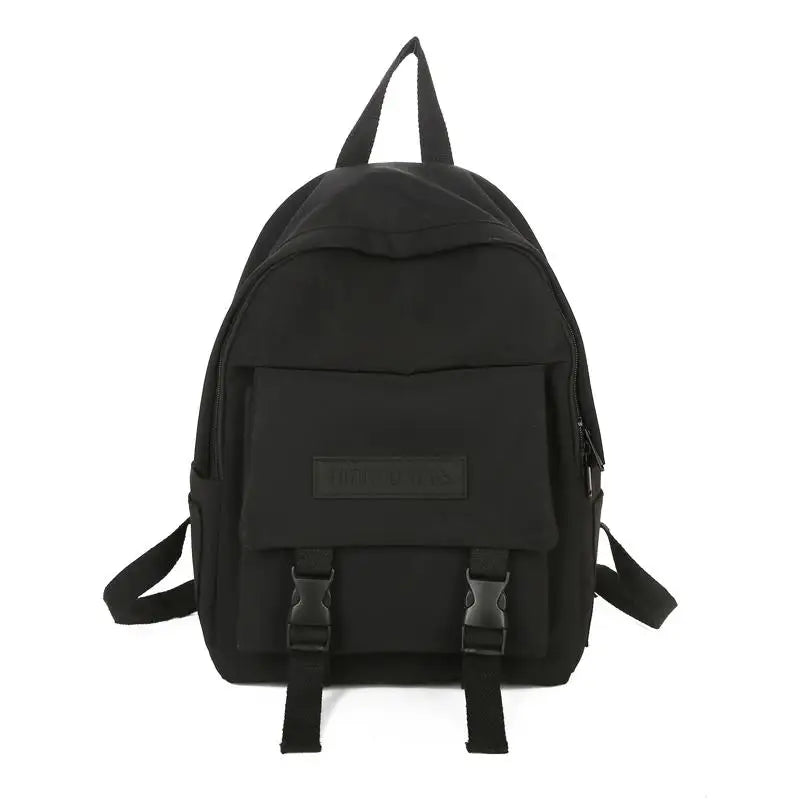 Solid School Bag for Teenage Girl Children Backpacks Travel Bag