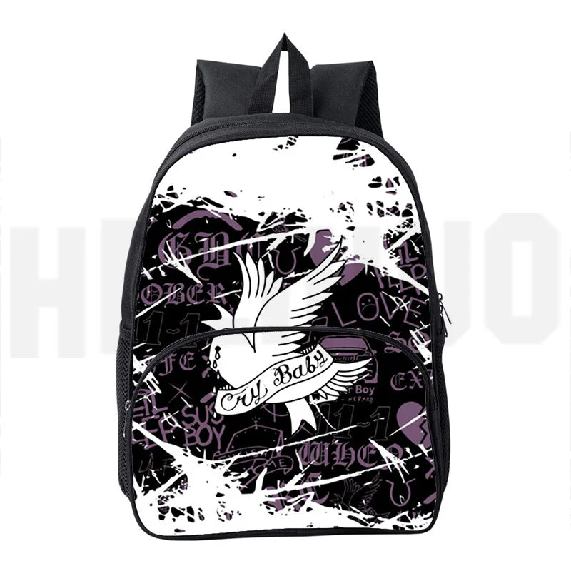 Lil Peep 3D Printed Student Laptop Backpack with Large Capacity