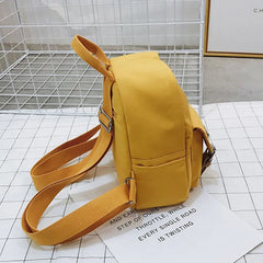 Small Teenage School Bag Double Zipper Mini Shoulder Bags