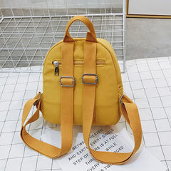Small Teenage School Bag Double Zipper Mini Shoulder Bags