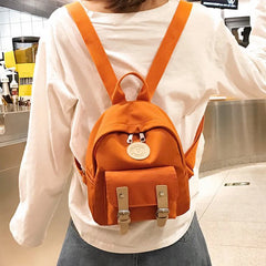 Small Teenage School Bag Double Zipper Mini Shoulder Bags