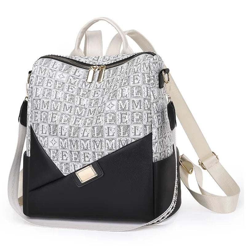 Soft PU Leather Women Bag Large Capacity Backpack For Ladies