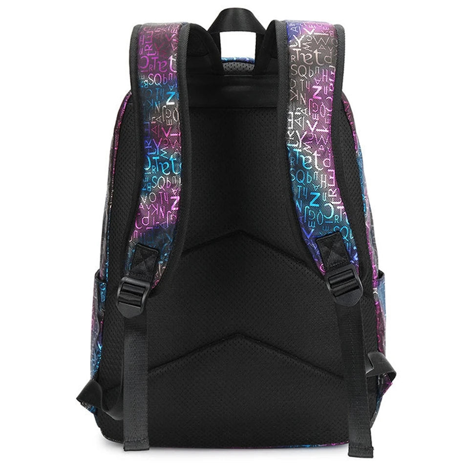 Waterproof Nylon Backpack School Bag for Teenage