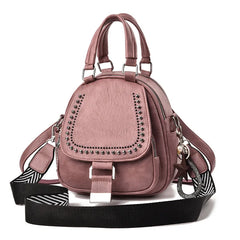 Multi-function Soft Leather Large-capacity Backpack Women