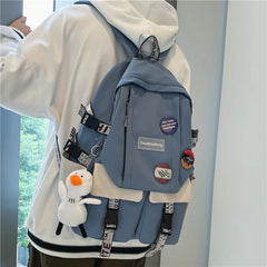 Large Capacity College Students Junior School INS Backpack Female